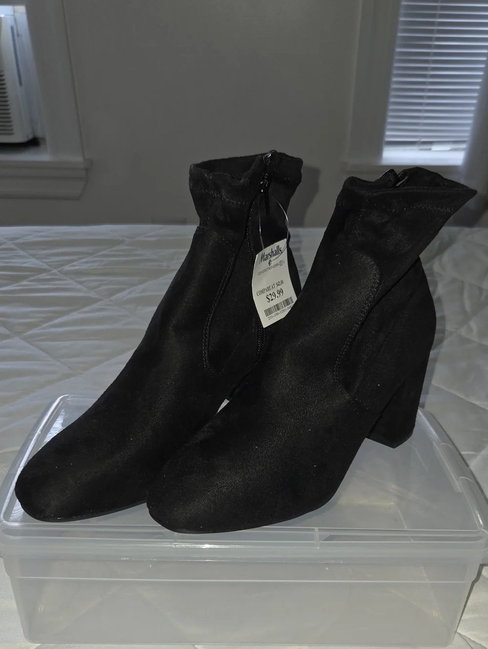 Women's Black Block Heel Ankle Boots - Rachel Zoe